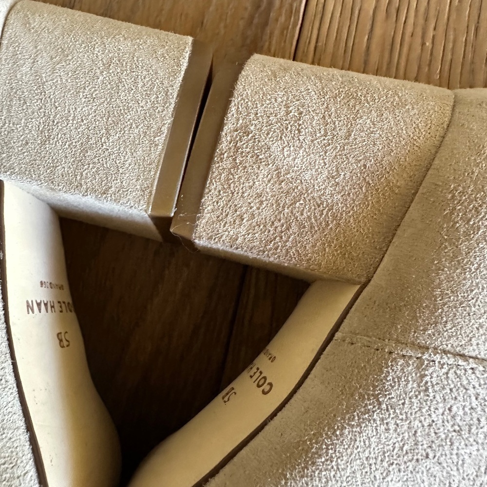 Cole Haan Elyse Suede Bootie Taupe Size 5 NEW - Picture 10 of 13
